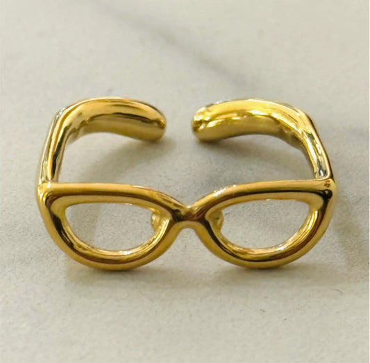 STAINLESS STEEL GLASSES RING