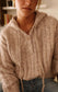 RIB KNIT HOODY - 10-16 - OATMEAL