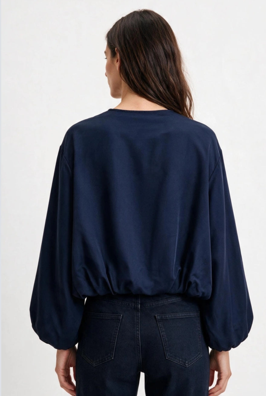 LIGHTWEIGHT BOMBER JACKET - 10-16 - NAVY