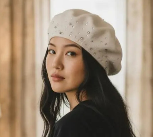 SPARKLE CASHMERE BERET