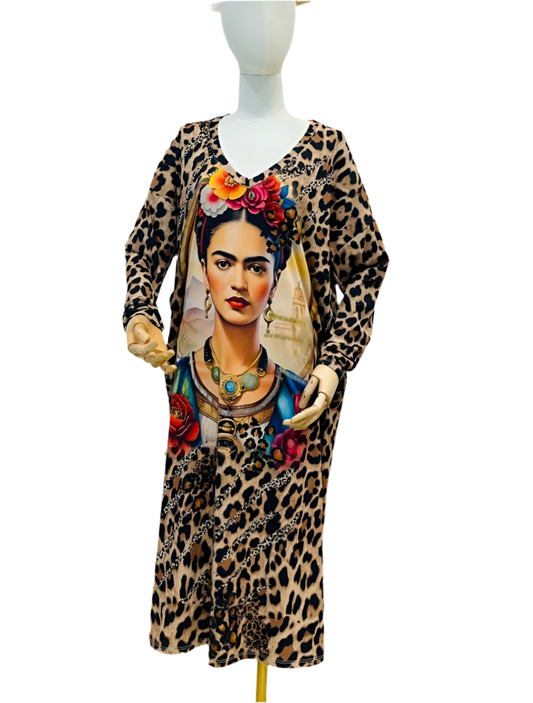 FRIDA PRINT DRESS - 10-16