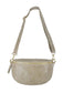LEATHER SLING BAG - BEIGE