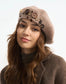 BUTTON BERET - TAUPE