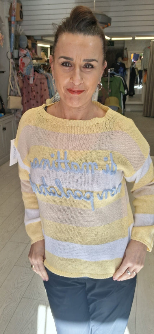 COTTON STRIPE KNIT - 8-14