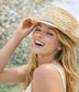 STRAW TRILBY HAT - BEIGE