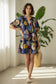 BALLOON SLEEVE PRINT DRESS - 10-16