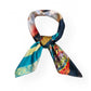 DOUBLE SIDED SATIN NECK SQUARE SCARF