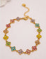 FLOWER CRYSTAL BRACELET- MULTI
