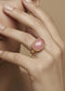 ADJUSTABLE STONE RING - PINK