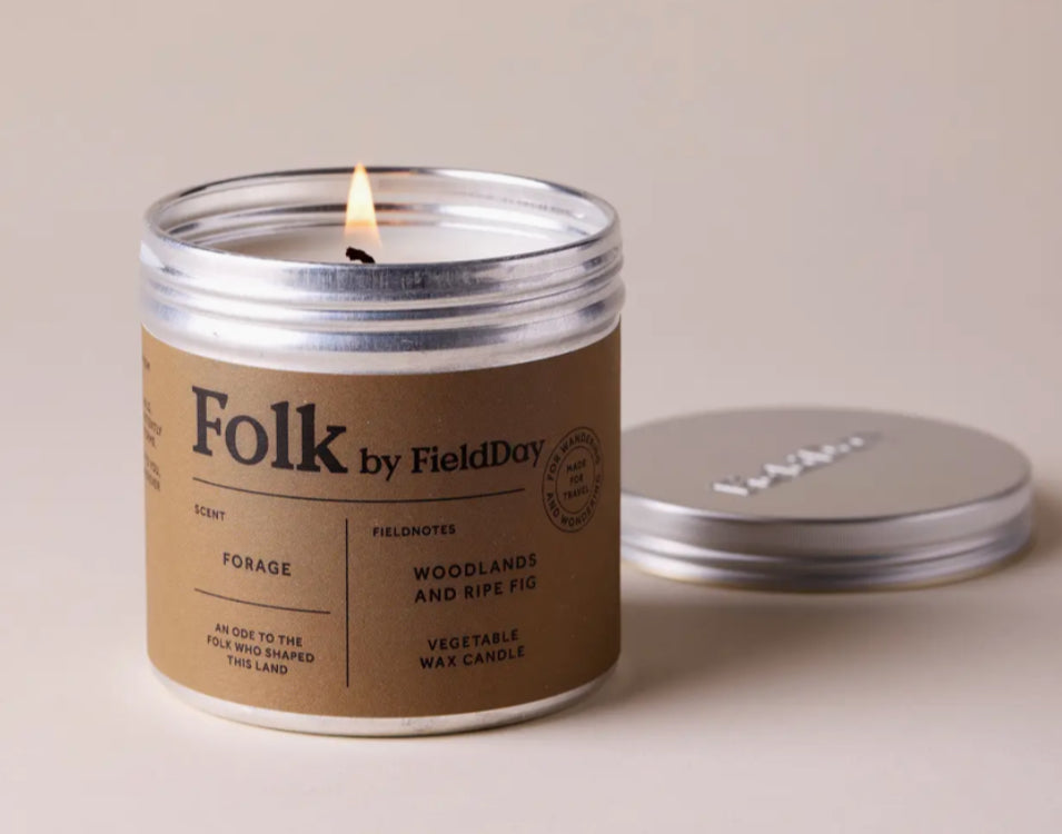FOLK VEGETABLE WAX CANDLE - WOODLANDS & RIPE FIG