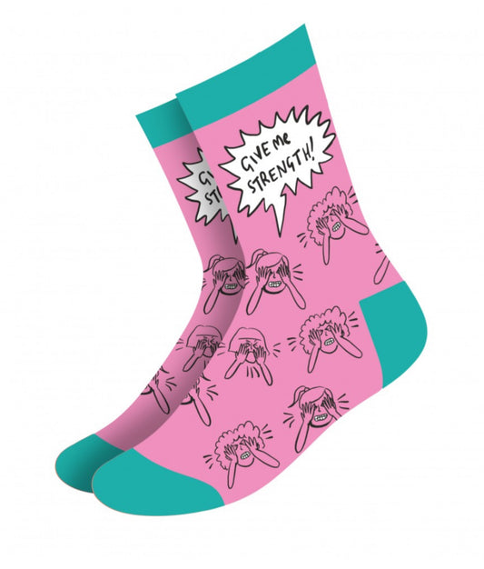 LADIES BAMBOO SOCKS- GIVE ME STRENGTH