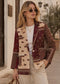 PATCHWORK BLAZER - 10-14 - BURGUNDY
