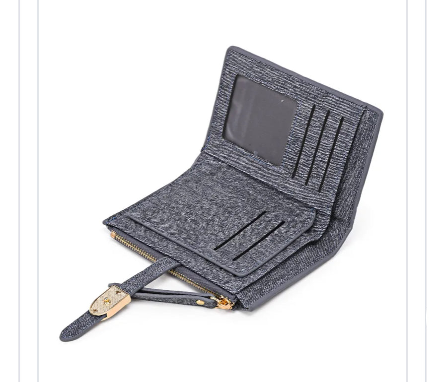 FABRIC WALLET - BLUE