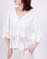 COTTON LACE DETAIL TOP - 8-14 - WHITE