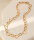 T-BAR HEART NECKLACE - GOLD