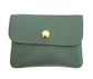 LEATHER CARD WALLET - AQUA