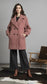 DOUBLE BREASTED COAT - 10-16 - PINK