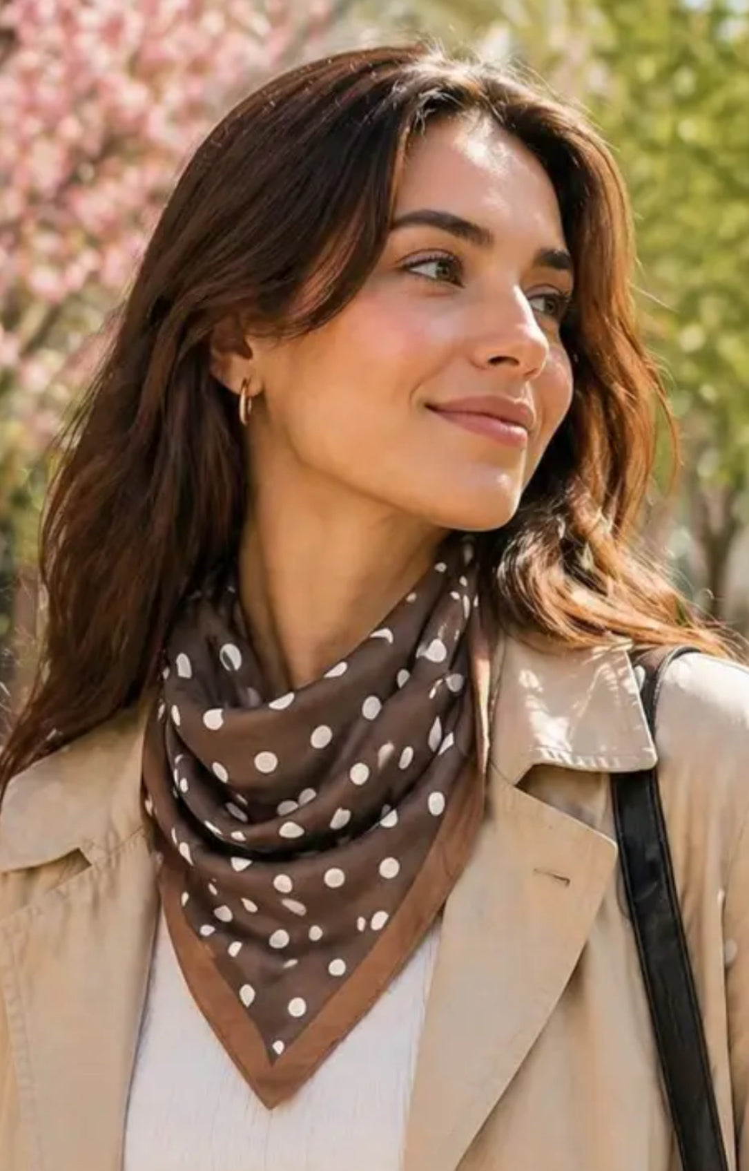 POLKA NECK SCARF