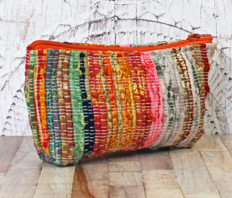 UPCYCLED SARI FABRIC PURSE