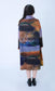 ABSTRACT PRINT COWL NECK DRESS - 12-16