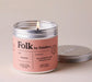 FOLK VEGETABLE WAX CANDLE - BLACKBERRY & TOMATO LEAF