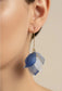 STATEMENT FLOWER EARRINGS - BLUE