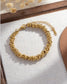 STAINLESS STEEL TEXTURED BRACELET - GOLD