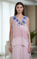 LINEN & SILK FLORAL TOP - 10-16 - PINK