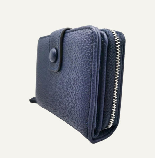 SMALL ZIP WALLET - NAVY