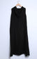 LINEN SLEEVELESS HOODED DRESS - 10-14- BLACK