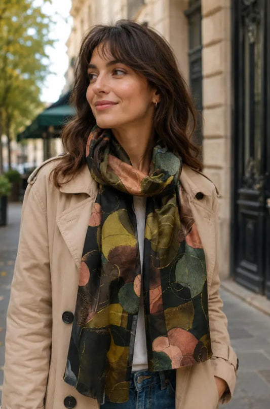 LEAF FOIL SCARF