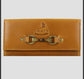 LEATHER SNAFFLE WALLET - TAN