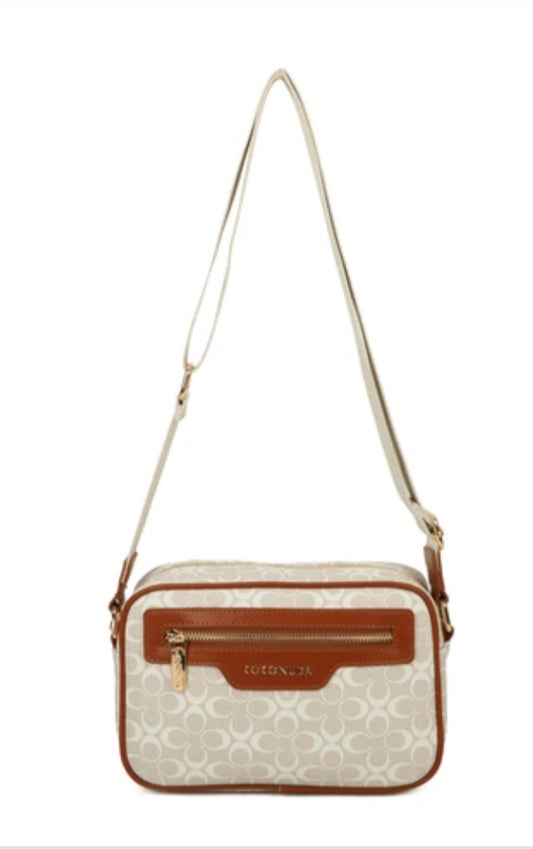 MONOGRAM CROSSBODY - BEIGE