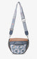 PRINT SLING BAG WITH PATTERNED LINING - BLUE