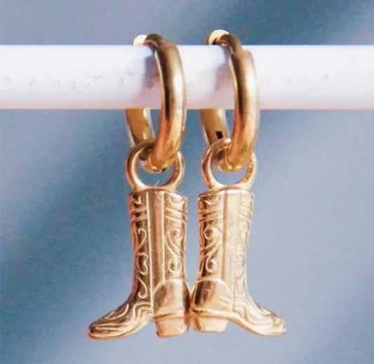 STAINLESS STEEL COWBOY BOOT HUGGIES