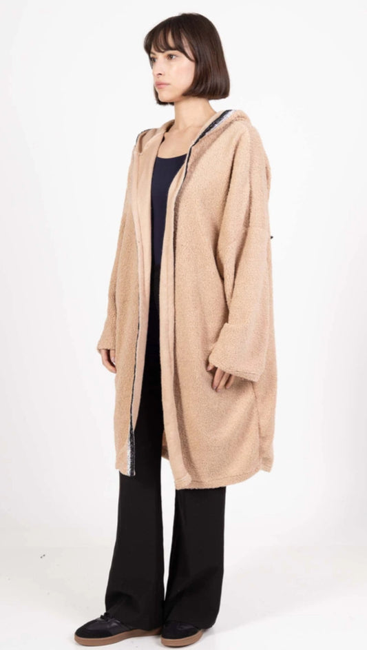 TEDDY SEQUIN STAR JACKET - 10-16/18 - BEIGE