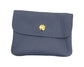 LEATHER CARD WALLET - DENIM BLUE