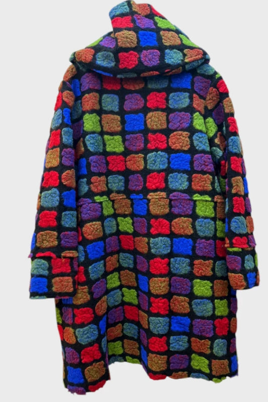 LUXE WOOL COAT WITH HOOD - 10-16