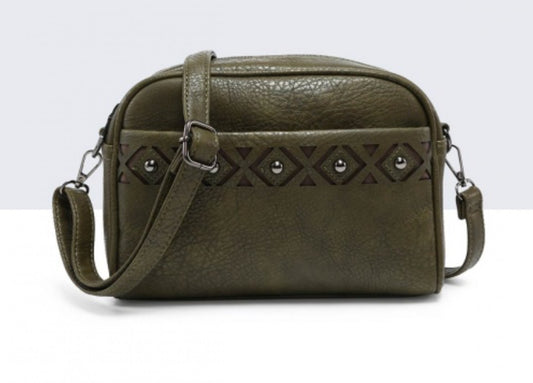 STUD CROSSBODY - KHAKI