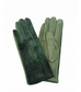 VELOUR FLEECE LINED GLOVES - KHAKI