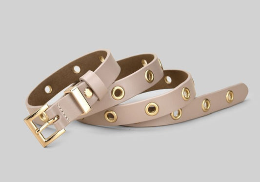 BEIGE LEATHER BELT