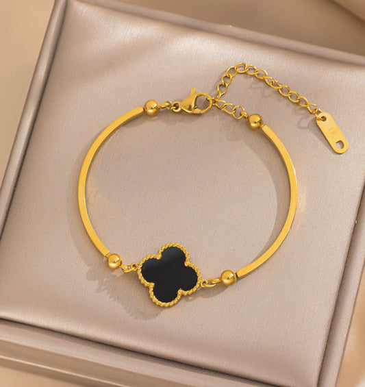 PETAL BRACELET - BLACK