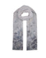 OMBRE LEAF PRINT SCARF - GREY