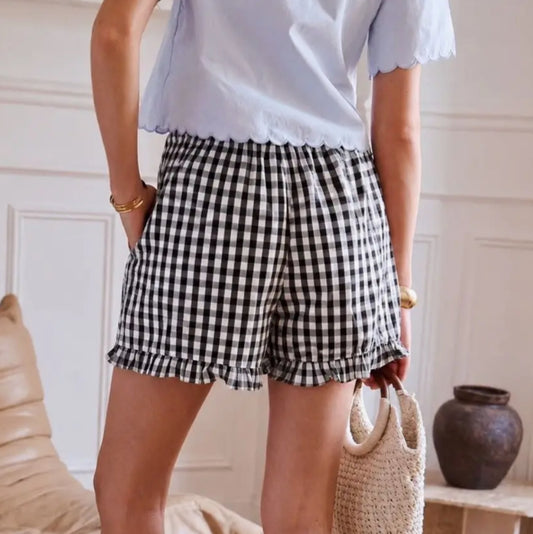 GINGHAM SHORTS - 10-12