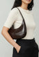 ASYMMETRIC STRAP SHOULDER BAG - CHOCOLATE