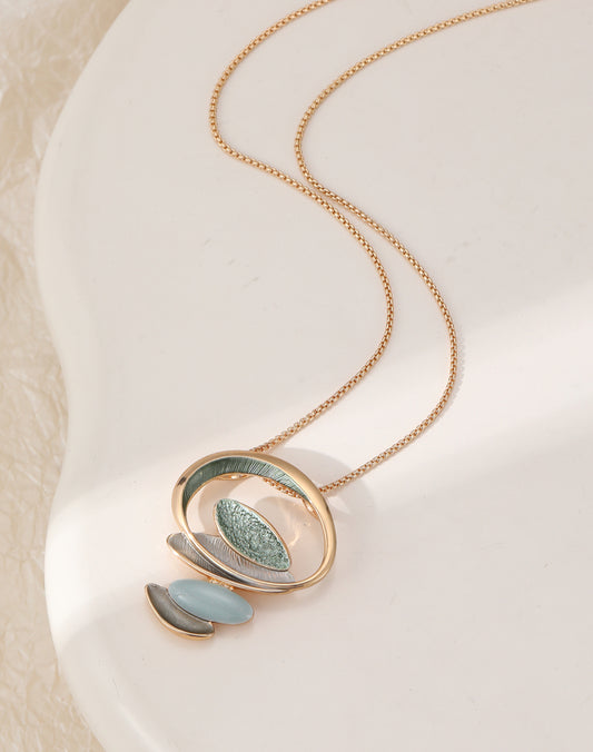 ENAMEL PENDANT - GOLD