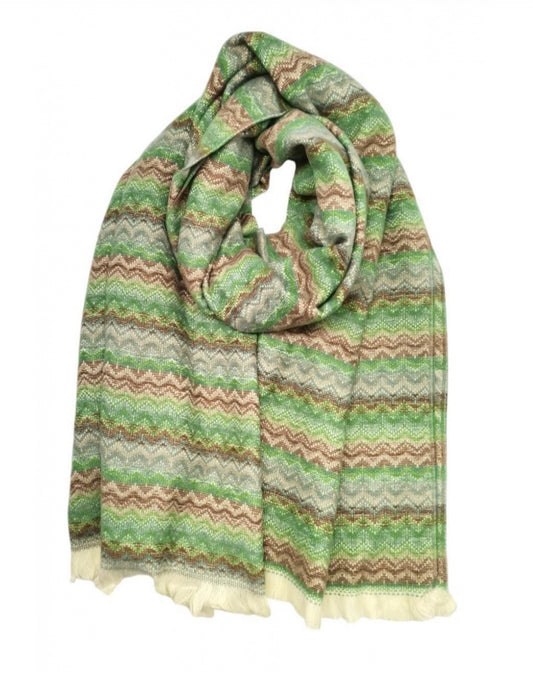 KNIT SCARF - GREEN