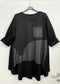 OVERSIZED POCKET TUNIC - 14-20 - BLACK