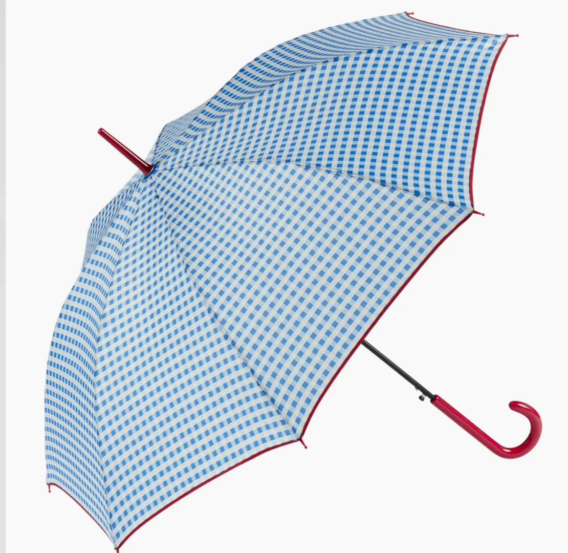 GINGHAM LONG UMBRELLA
