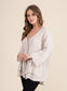 LAYERED HEM LINEN CARDI TOP - 10-16 - BEIGE